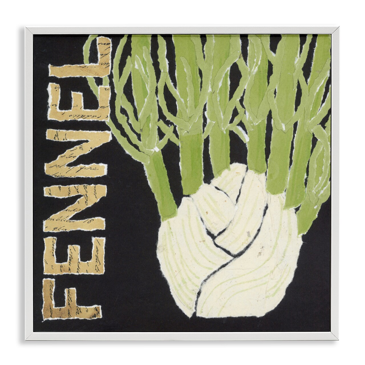 Stupell Industries Fennel Root Vegetable Framed Giclee, design by Nancy Overton